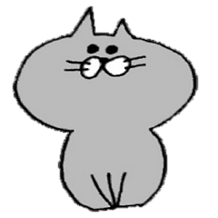 灰色のにゃんこ