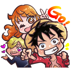 ONE PIECE 日常スタンプ！ 一味と仲間達♪