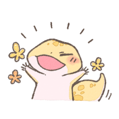 ふんわり爬虫類スタンプ