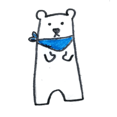 White bear cute 1