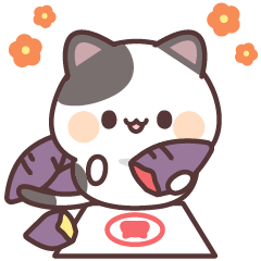 感情豊かなくろぶちにゃんこ(秋編)