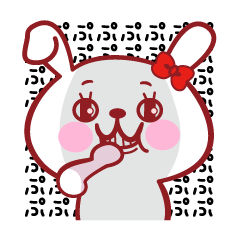 多分、ウサギのスタンプです。