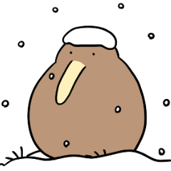 冬のゆるいキーウィ