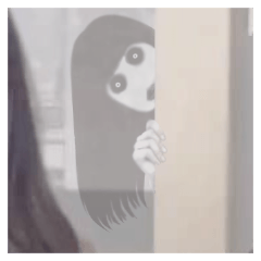 ゾッとする！写真に貼るいたずらスタンプ