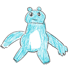 ななみのカエルスタンプ