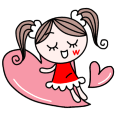 赤ワンピの女の子