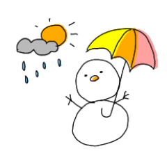 手書き　お天気スタンプ