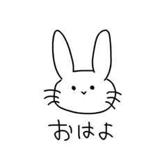 日常で使える落書きうさぎ