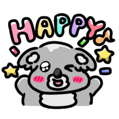 まるっとコアラ【手書き文字】