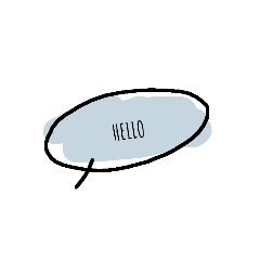 吹き出しスタンプ　英語