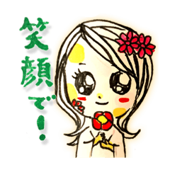 小さい花侍の女の子