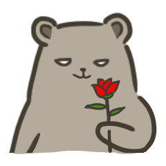 目つきの鋭いくま