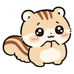 うるうるリス♡毎日使えるスタンプ