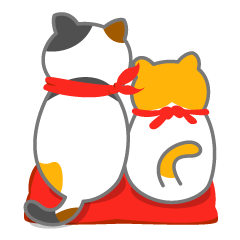 ふきだし型のネコスタンプ 修正版