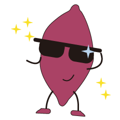 サングラスをかけた野菜たち