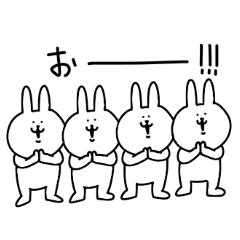 動く！！シュールなウサギのリアクション