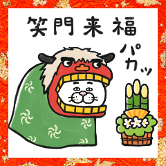 動く!目付きの悪い猫 年末年始