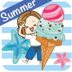 大人が使える日常スタンプ6【夏】