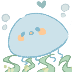 こころあたたまるクラゲすたんぷ