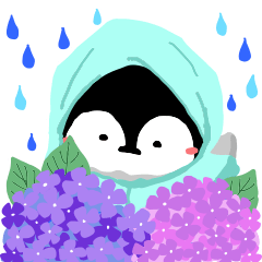 ちょっと動く⭐️雨の日スタンプ