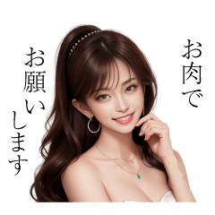 夜を彩るホステス・キャバ嬢スタンプ002