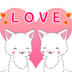 飛び出す！ちび白モフにゃん2