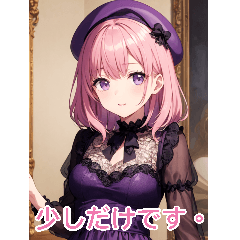 アニメ画家の女の子(日常用語)