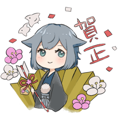 猫王子くんのお正月。