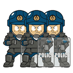 お巡りさん　機動隊2