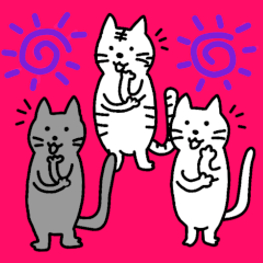 ちびにゃんトリオのダジャレパーティー