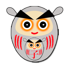 年末年始専用*幸運のダルマ&ねずみ