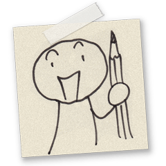 ペタペタ貼ってね！ 伝言メモちゃん。