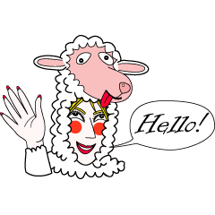 羊の被り物をかぶったハニー2