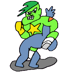 闘魂　えだまめ君