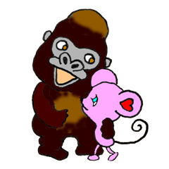 チューチュー大好きゴリラ