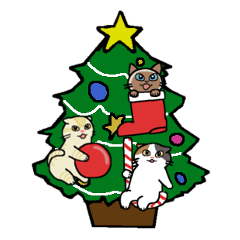 冬と　おりんと　きなこと　みゃすけと