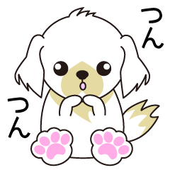 白わんこ黒わんこ。２