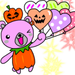 べあくろうのハロウィンスタンプ