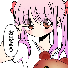 メンヘラ女とヤンデレ男スタンプ