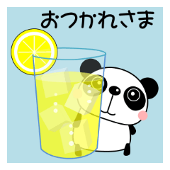日常会話スタンプ 敬語 ぱぱんこ 夏編