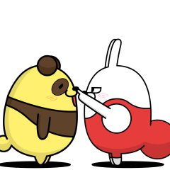 動く 擦れうさぎ32