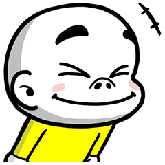 スキンヘッドの小僧（LINEスタンプの日）