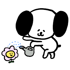 【動く】こども犬スタンプ2