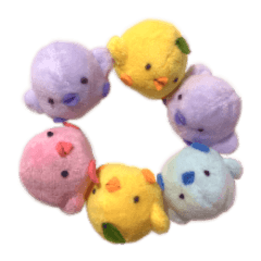 カラーひよこたち