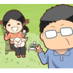 なかよし夫婦のスタンプ