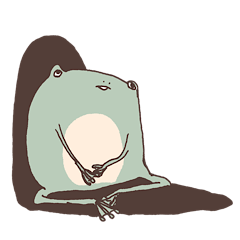 やる気のないカエル　2024梅雨