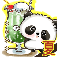 パンダdeカスタムはんこ♡梅雨から夏