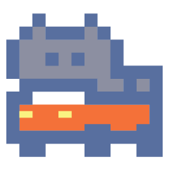 動くドットねこ!!4 黒猫