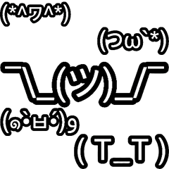 有名な顔文字たち