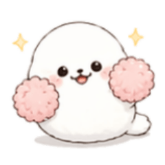 ゆるふわアザラシの癒しスタンプ